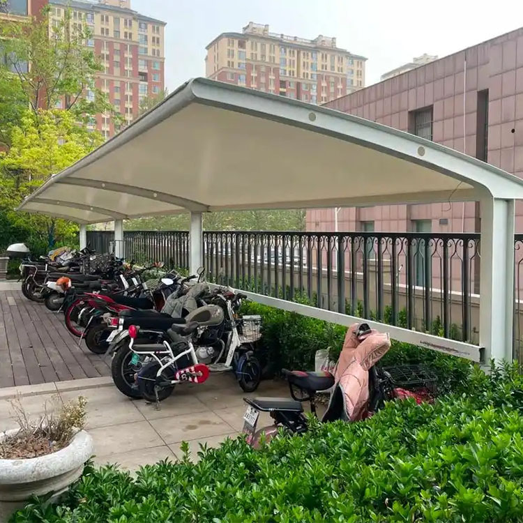 大厂膜结构电动车棚