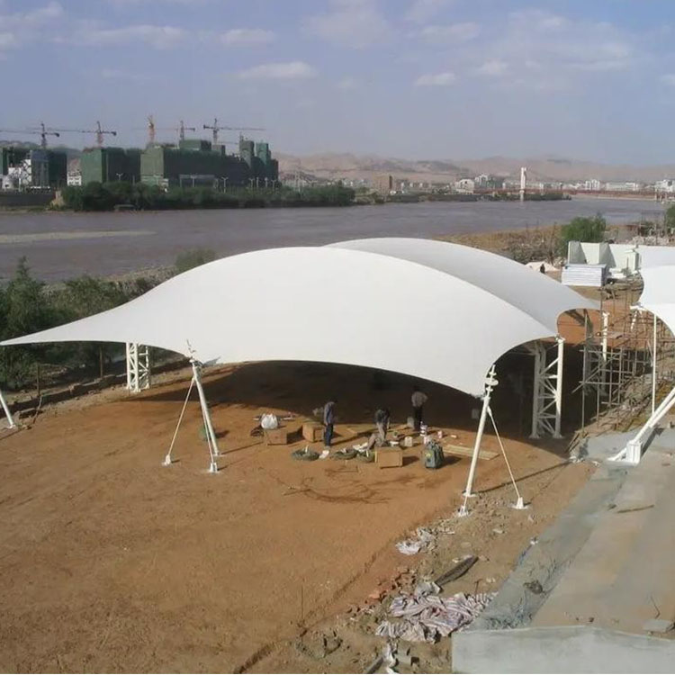 大厂膜结构汽车棚